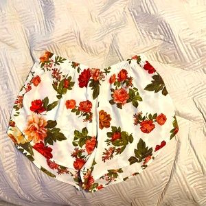 floral shorts